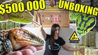 UNBOXING 500000 OF RARE REPTILES [upl. by Nnairret]