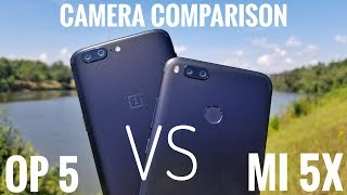 Xiaomi Mi 5X VS Oneplus 5 Camera Comparison [upl. by Ayor]