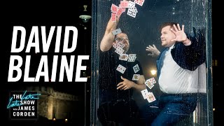 David Blaine Goes Underwater for a Card Trick amp Wine  LateLateLondon [upl. by Silma217]