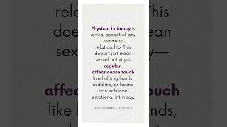 Physical Intimacy is Not Just Sexual Activity shorts [upl. by Anij]