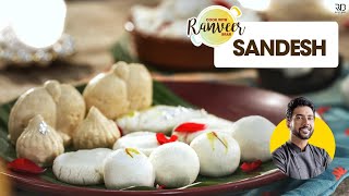 संदेश की 4 रेसिपी  4 Sandesh recipes from scratch  Nolen Gurer Sondesh Jolbhora  Chef Ranveer [upl. by Childs]