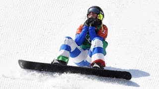 OLIMPIADI 2018 ITALIA SECONDO ORO MICHELA MOIOLI SNOWBOARDCROSS [upl. by Pergrim]