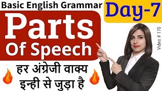 What is part of speech  All 8 Parts of Speech अंग्रेजी ग्रामर 2020 [upl. by Mir]