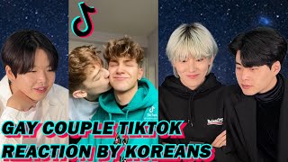 🏳️‍🌈Gay Couple TikTok Compilation Reaction by Koreans [upl. by Ahsatin902]