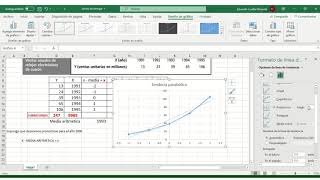 PROYECCIÓN DE TENDENCIA📈SERIES DE TIEMPO🕑EJERCICIO RESUELTO [upl. by Tammy693]