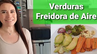 Verduras en Freidora de Aire  Vegetales en Airfryer  Comida Saludable en la Freidora de Aire [upl. by Thomsen496]