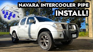 D40 Navara Intercooler Hard Pipe Install  YD25 [upl. by Oirottiv]