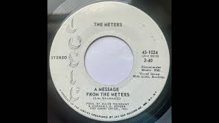 🔵 The Meters – A Message From The Meters 1970 💥 Nonalbum single [upl. by Licht]