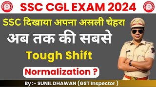 SSC CGL 2024 सबसे Tough or Easy Shift कॉनसी  cgl 18 sept review  safe score  sunil dhawan [upl. by Etteuqaj116]