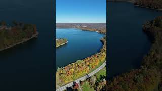 Near Peak Fall Foliage  Lake Delta Dam  Rome NY [upl. by Aicel958]