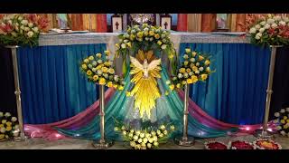 Altar decorations Arasadipaty our lady of seven dolours church holy spirit feast [upl. by Still]