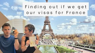 Finding out if we get our visas for France [upl. by Ayidan]