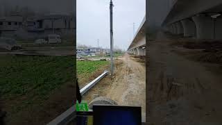 The process of erecting electric poles machine autotools automobile factory automachine [upl. by Regor578]