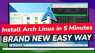 How To Install Arch Linux in 5 Minutes  BRAND NEW EASY Arch Linux Installation Guide 2023 [upl. by Sanson]