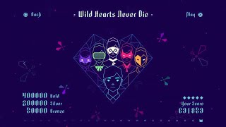 Sayonara Wild Hearts Gold Rank Gameplay PS4  Wild Hearts Never Die Final Song  End Credits [upl. by Anwad]