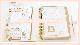 2017 PLANNER SETUP amp FLIP THROUGH  KIKKI K LARGE A5 [upl. by Jerold]