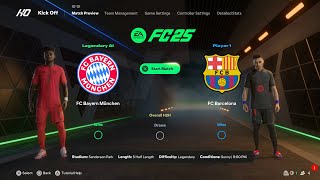 EA Sports FC 25  Bayern Munich Vs FC Barcelona I Full Gameplay I Legendary Difficulty PS5 [upl. by Ettesil]