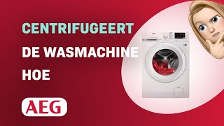 Hoe de AEG 6000 Serie LF628600 wasmachine centrifugeert [upl. by Dedric]