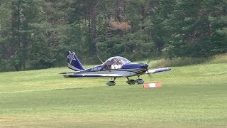 Evektor EV97 Eurostar landing at Airfield Ferlach  DMKKP [upl. by Salem]