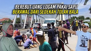 BERAWAL DARI SEDEKAH TOLAK BALA 1974  WARGA INDRAMAYU BEREBUT UANG LOGAM PAKAI SAPU [upl. by Sitsuj]