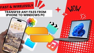 How to Transfer Files from iPhone to Windows PC and Vice Versa 🖥️ 📲 2024 [upl. by Marsland]