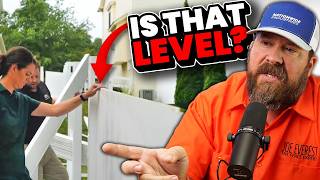 Is This The BEST Way To Install Vinyl Fence  Fence Builder Reacts [upl. by Islaen]