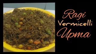 Ragi Vermicelli Upma ರಾಗಿ ಶಾವಗೆ ಉಪ್ಪಿಟ್ಟು Finger Millet Vermicelli in Kannada Ragi Uppittu [upl. by Mathre415]