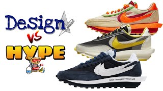 Design Vs Hype Nike Sacai LD Waffle Fragment CLOT Undercover  Are Triple Collaboration Good [upl. by Nyrroc]