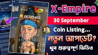 XEmpire Coin Listing Date New Update  X Empire Airdrop Bangla [upl. by Atiraj]