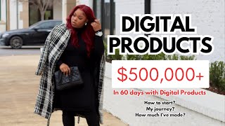 How to Start Selling Digital Products for Beginners  My Journey  How Much  I Made My First Month [upl. by Houghton]