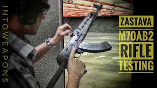 Zastava m70ab2 AK Rifle Testing at the Range [upl. by Aissilem930]