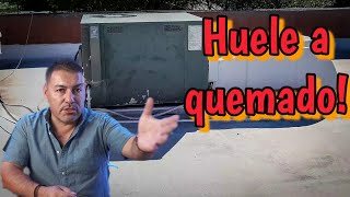 Aire acondicionado huele a quemado pepegomez hvactraining aireacondicionado [upl. by Tarryn]