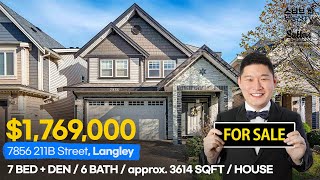 Video Tour 7856 211B Street Langley  스티브한 밴쿠버 부동산 TV [upl. by Heringer]