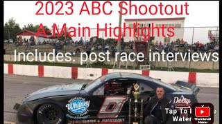 2023 ABC Shootout AMain Highlights  Onaway Speedway  Rowe Racing [upl. by Fidelity]