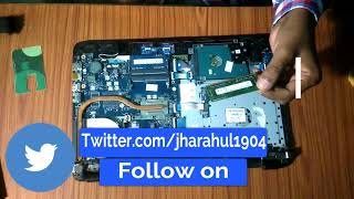 How to Upgrade HP 15 All SEREIS Laptop RAM and How to Install Laptop Memory हिन्दी  Hindi [upl. by Rekyr496]