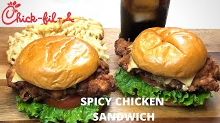 Spicy Chick fil A Chicken Sandwich Recipe  Southern Fried Chicken Recipe [upl. by Namyac]