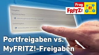 MyFRITZFreigaben vs Portfreigaben  Frag FRITZ [upl. by Arakahs]