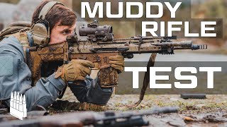 Muddy Rifle Test AK AR15 SCAR FAL etc [upl. by Kirimia640]