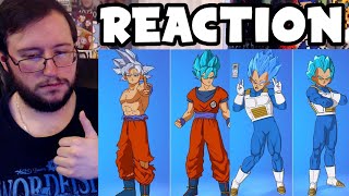 Gors quotFortnite x Dragon Ball Superquot Goku amp Vegeta Dances REACTION [upl. by Bunny]