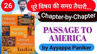 BEGC132 Passage to America by Ayyappa Paniker  Cultural Diversity linguistic plurality in India [upl. by Nedac]