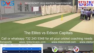 Stelton Sports Indoor Boxcricket 2024 league The Elites vs Edison Capitals [upl. by Turner]