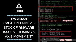 Creality Ender 5 Stock Firmware Issues  Homing amp Axis Movement  Livestream  12221 [upl. by Nilorac]