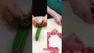 How to cut fruits and vegetables easilyvegetables creative Art activity for makecake shorts [upl. by Leahcimsemaj]