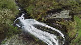 Pistyll Rhaeadr waterfall  Epic 240ft FPV Drone Dive 🫣 [upl. by Geoff]