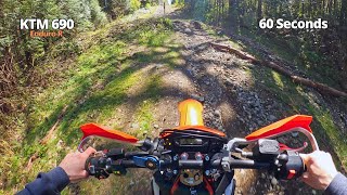 the KTM 690 Enduro R in 60 Seconds [upl. by Llecrup]