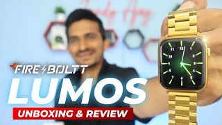 Fire Boltt Lumos Unboxing amp Review🔥Most Premium Smartwatch ⚡Rs 1499⚡ fire boltt lumos smartwatch [upl. by Bathsheeb]