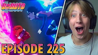 SARADA vs CHOCHO  Boruto Episode 225 Reaction [upl. by Dnartreb]