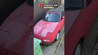 Abandoned Mazda MX5🥹 Miata Red stance keren👍automobile edit mazdamiata abandoned cars shorts [upl. by Enywtna]