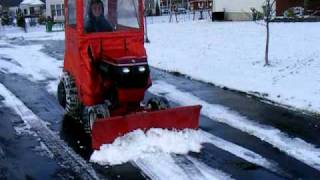 Wheel Horse pushing snow [upl. by Richmound]