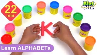 Play and Learn  Alphabets with Play Doh for kids  play doh abc  Phonics song  KidsOne [upl. by Darice]